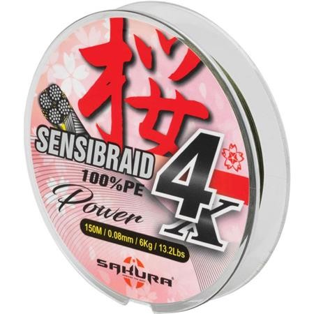 Sakura Sensibraid 4-Strand Green 150m