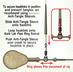 GARDNER TACKLE COVERT FLEXI-RING KWIK LOK SWIVELS