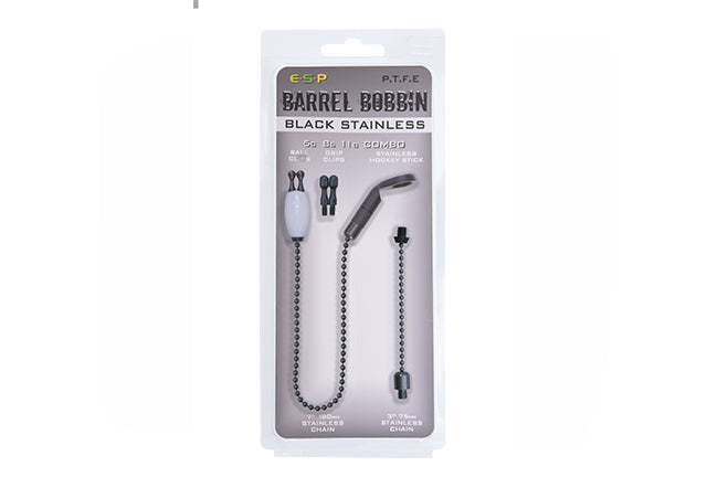 ESP Black/White Barrel Bobbins Black Stainless