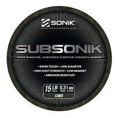 Sonik Subsonik Monofilament Line 1200M