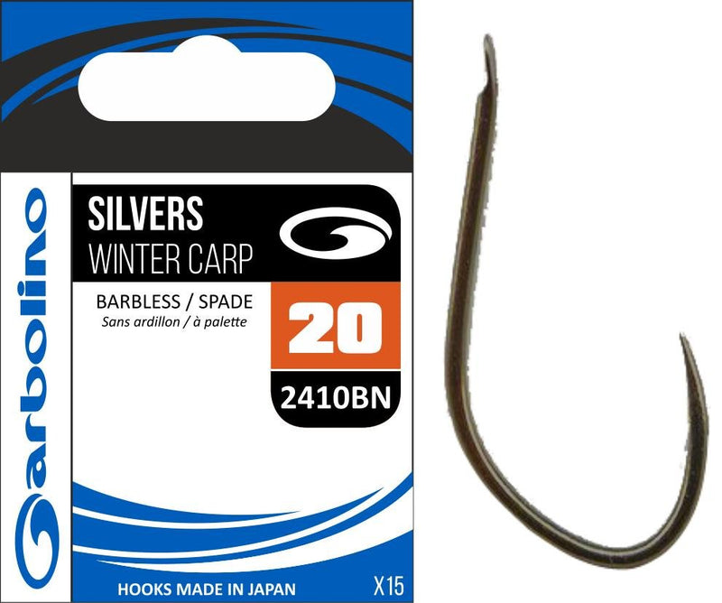 Garbolino COMMERCIAL COMPETITION SILVERS WINTER CARP BARBLESS