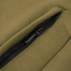 KUMU COCOON SWEATSHORTS - KHAKI