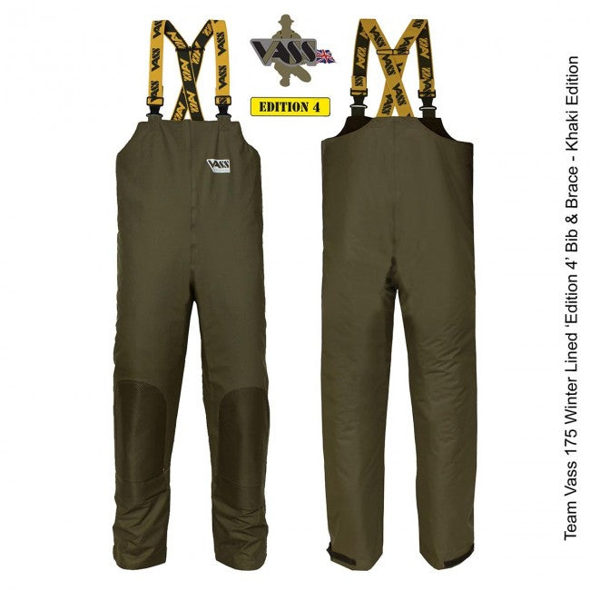 Vass Tackle Team Vass 175 Bib & Brace Khaki ‘Edition 4’ WINTER