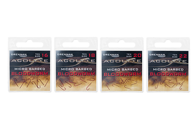 Drennan Acolyte Bloodworm Hooks Microbarbed