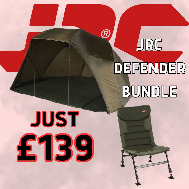 JRC Defender Oval Brolly and Chair Bundle