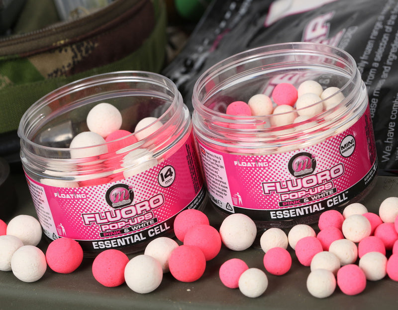 Mainline Baits Fluoro Pop Ups - Pink and White