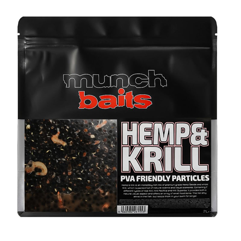 Munch Baits Hemp & Krill Particles 2L Bag