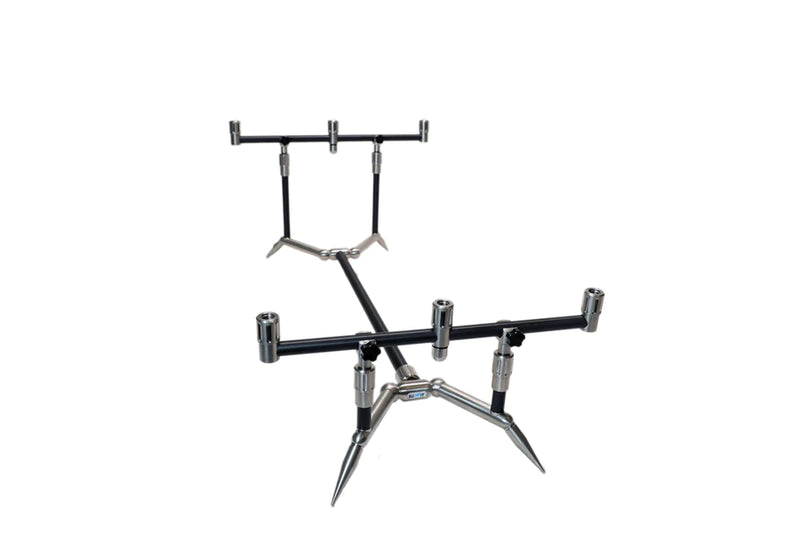 Summit Tackle Low Profile Fixed 3 Rod Pod Black Edition