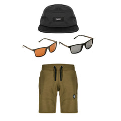 Shorts, Cap, Sunglasses Bundle