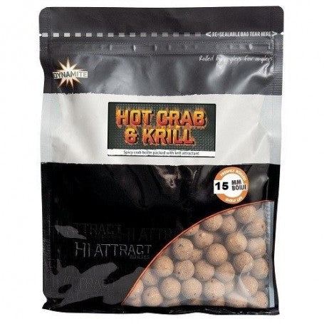 Dynamite Baits HOT CRAB & KRILL Shelf Life Boilies