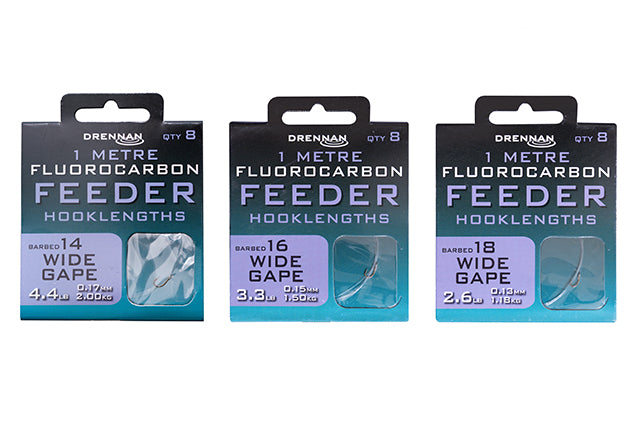 Drennan Fluoro Feeder Wide Gape Rigs