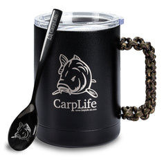 CarpLife Thermal Mug & Spoon Set - Olive Paracord Handle