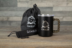 CarpLife Thermal Mug & Spoon Set - Black Paracord Handle