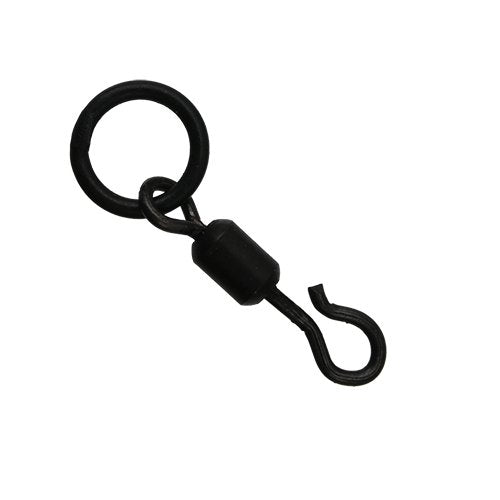 GARDNER TACKLE COVERT C-LOK FLEXI RING SWIVELS SIZE 12 ANTI GLARE