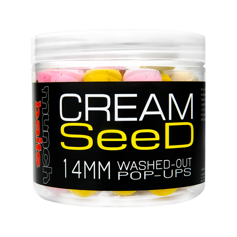 Munch Baits Cream Seed Washed Out Pop-Ups (14mm/18mm)