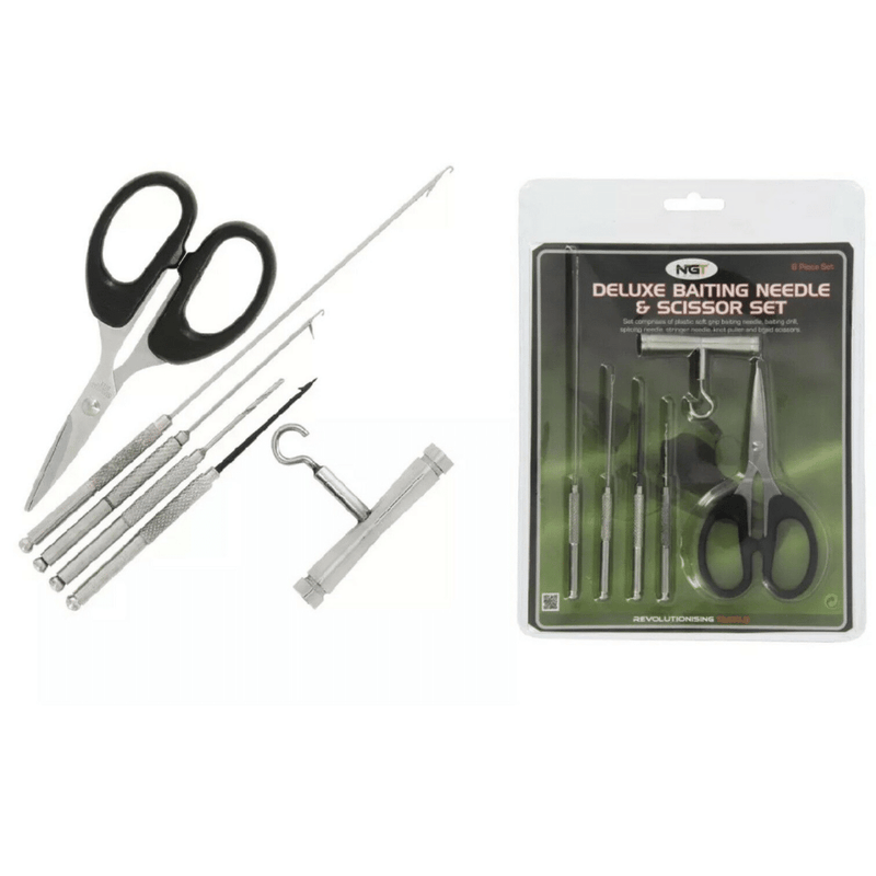 NGT Deluxe Baiting Needle & Braid Scissor Set