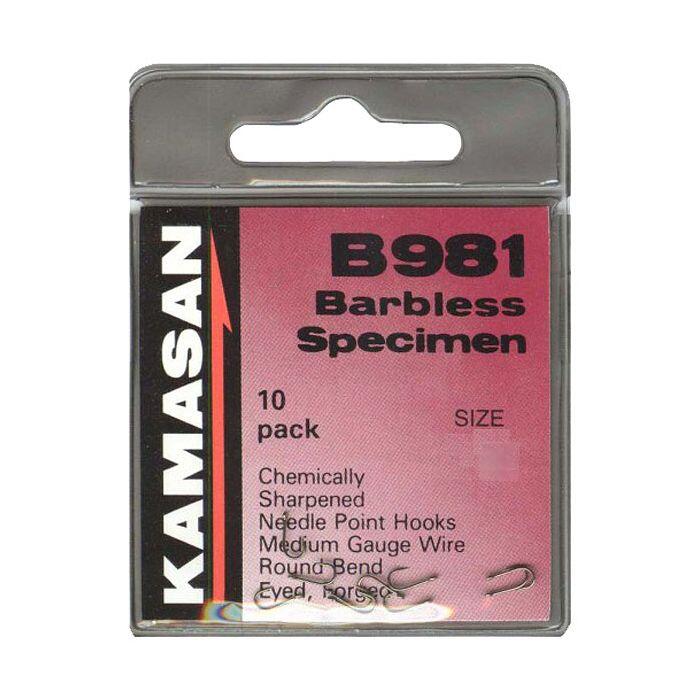 Kamasan B981 Specimen Eyed Hooks (Barbless)