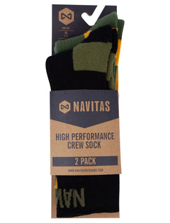 Navitas Coolmax Crew Sock Twin Pack 7-11