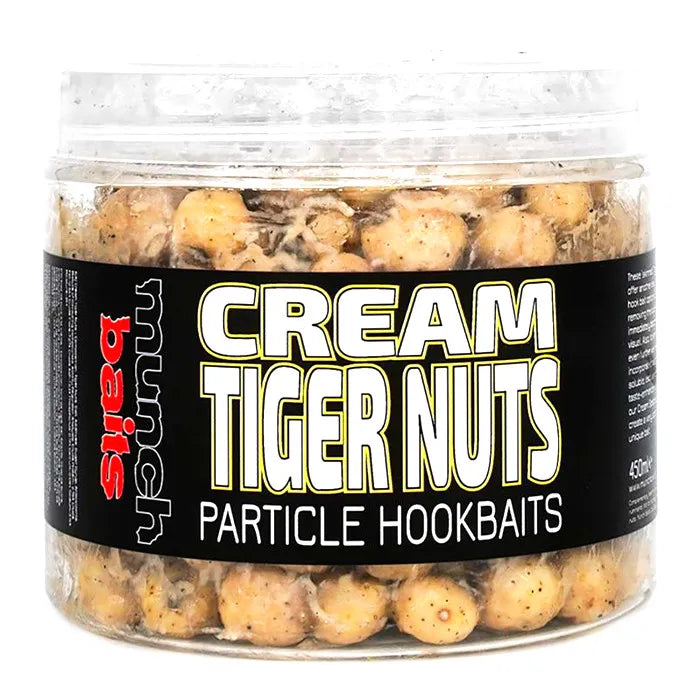 Munch Baits Cream Tiger Nuts Particle Fishing Hookbait 450ml