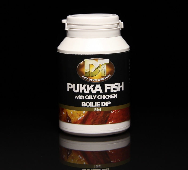 DT Baits Pukka Fish Oily Chicken Boilie Dip 150ml